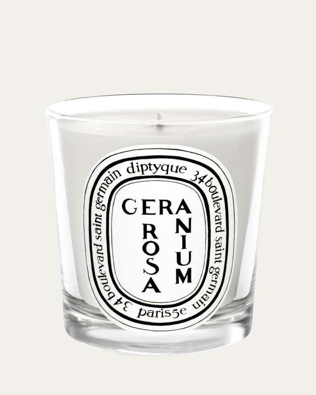 Geranium Rosa (Rose) Scented Candle, 6.5 oz.